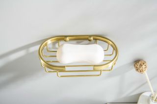 Мыльница решетка Aquatek AQ4956BG шлифованное золото